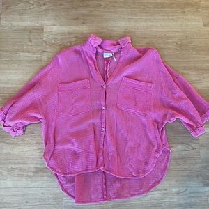 Pink Urban Outfitters beach coverup